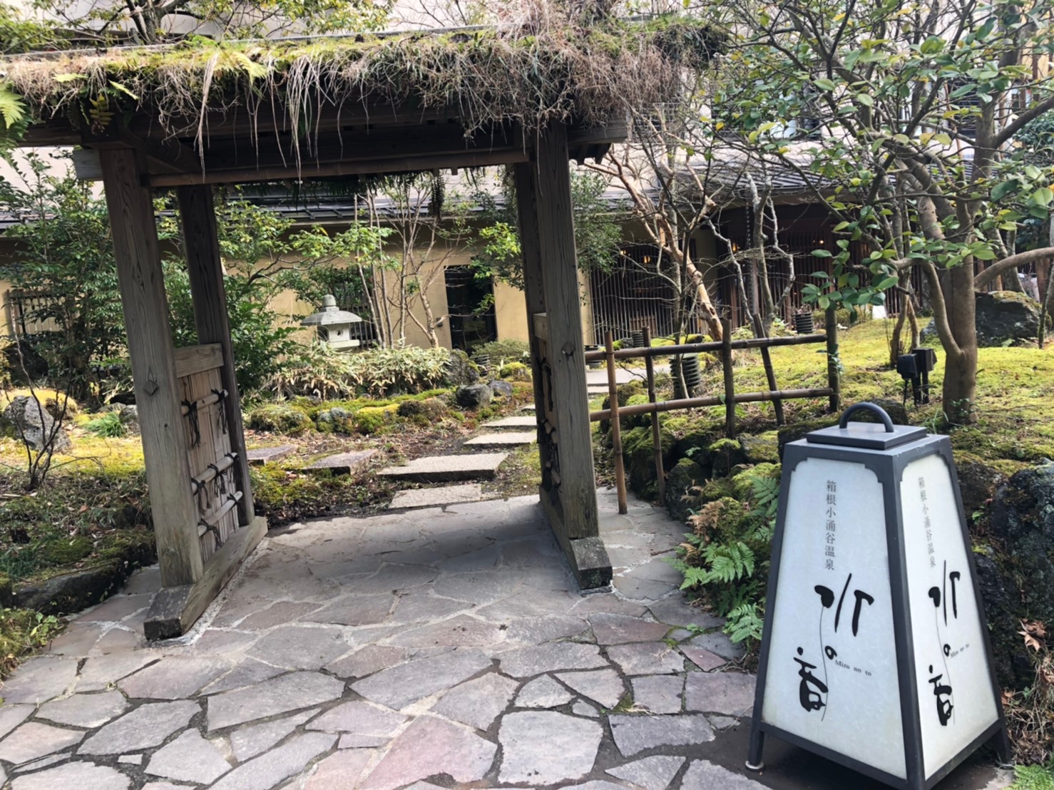 箱根　ホテル　水の音　温泉